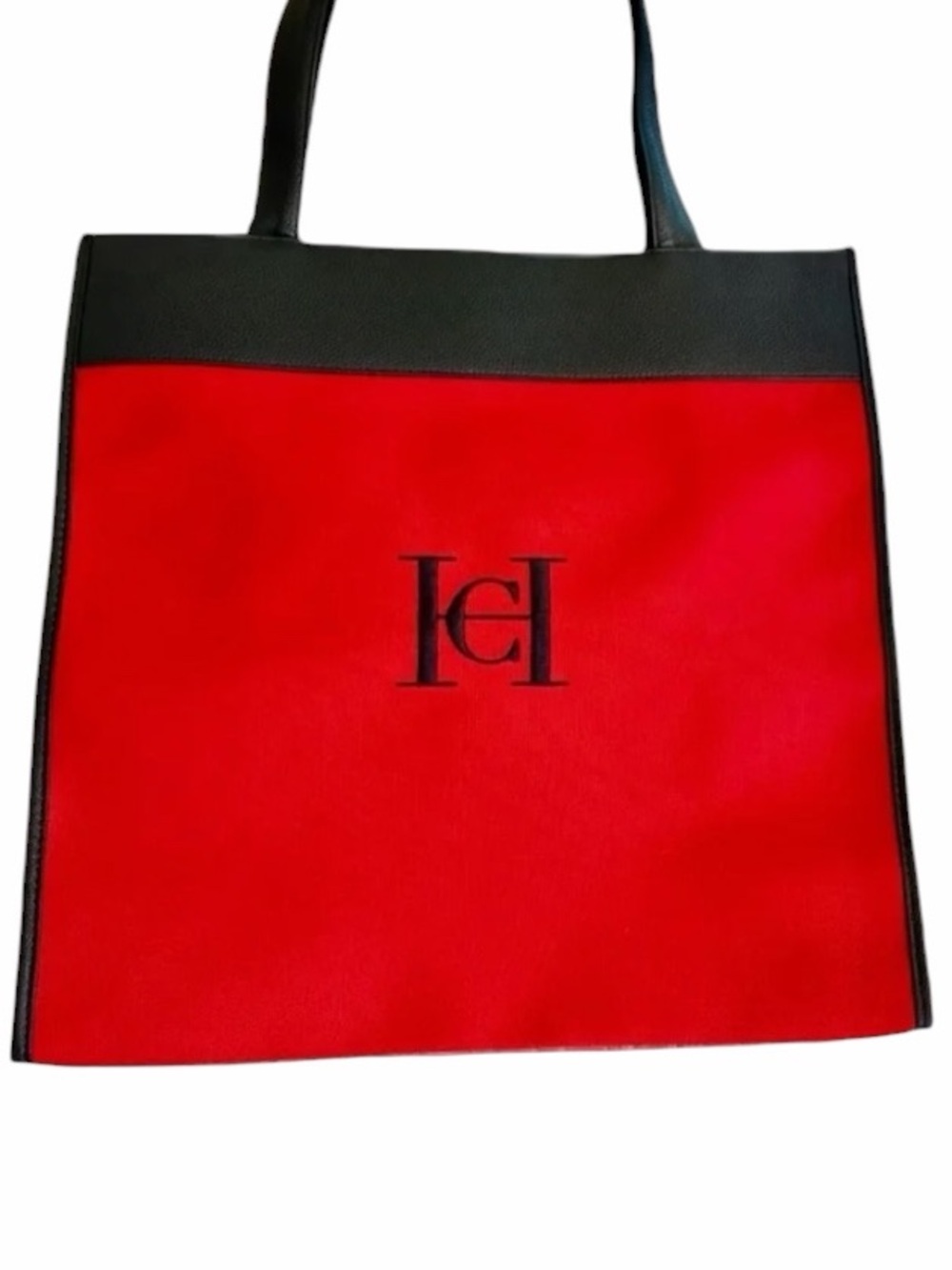 Carolina Herrera Good Girl Limited Edition XL Red Cloth Tote Bag Purse NEW